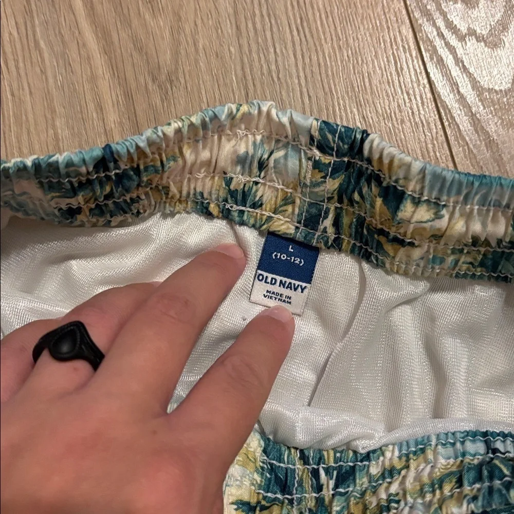 Boys Old Navy Palm Tree Swim Trunks